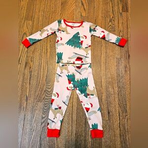 Carter's 2T Snug Fit 2-Piece Christmas Toddler Girl's PJ Pajama Set